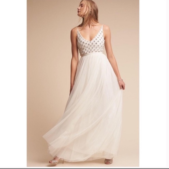Anthropology BHLDN Myra Gown by Ranna Gill Size 4 - Picture 2 of 6